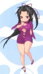  1girl breasts chibi high_heels kazehana large_breasts sekirei 