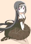  1girl akemi_homura alternate_costume ballerina ballet_slippers black_hair hairband highres long_hair mahou_shoujo_madoka_magica mahou_shoujo_madoka_magica_movie pantyhose solo tsubaki_(tatajd) tutu very_long_hair violet_eyes 