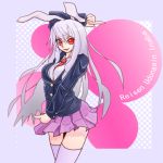  blazer bunny_ears fugu_(artist) lavender_hair long_hair pleated_skirt purple_hair rabbit_ears red_eyes reisen_udongein_inaba skirt thigh-highs thighhighs touhou 