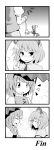  4koma arutana blush comic face heterochromia highres monochrome nazrin silent_comic surprised tatara_kogasa touhou 