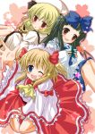  luna_child ribbon star_sapphire sunny_milk touhou 