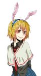  animal_ears blonde_hair bunny_ears if_they_mated kyouno rabbit_ears red_eyes reisen_udongein_inaba short_hair touhou 