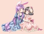  bunny_ears inaba_tewi rabbit_ears reisen_udongein_inaba rias-shiki_kawaii touhou yuri 