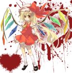  blood flandre_scarlet hat heart red_eyes ribbon touhou uru_uzuki wings yuzuki_(pixiv) 