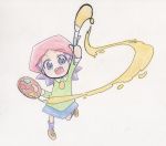  1girl adeleine artist_request character_request kirby_(series) looking_at_viewer paint 
