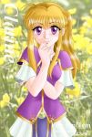  1girl blonde_hair character_name clarine_(fire_emblem) copyright_name eyebrows female fire_emblem nintendo solo starlight_express tagme violet_eyes 