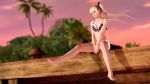  1girl 3d bikini dead_or_alive dead_or_alive_xtreme_3_fortune marie_rose outdoors sky solo swimsuit 
