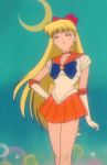  1girl bishoujo_senshi_sailor_moon blonde_hair sailor_venus school_uniform screencap serafuku solo 
