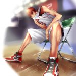  1boy basketball blush kagami_taiga kuroko_no_basuke male_focus redhead short_hair solo sweat tagme 
