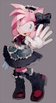  1girl amy_rose aoki6311 gothic_lolita lolita_fashion looking_at_viewer open_mouth pink_hair sonic_the_hedgehog 