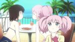  2girls animated animated_gif brown_hair funami_yui multiple_girls pink_hair yoshikawa_chinatsu yuru_yuri 