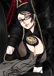  1girl bayonetta bayonetta_(character) breasts glasses large_breasts 
