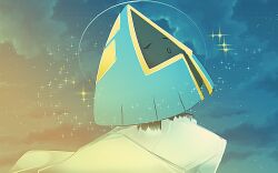  alternate_color closed_eyes eorin_(sanjeust) full_body ice no_humans open_mouth outdoors pokemon pokemon_(creature) shiny_pokemon singing snorunt solo sparkle 