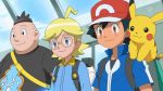  3boys animated animated_gif black_hair blastoise blonde_hair multiple_boys pokemon pokemon_(anime) 