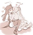  2girls black_hair blake_belladonna blush bow dashingicecream hair_bow kiss long_hair multiple_girls rwby weiss_schnee white_hair yuri 