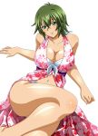 00s breasts green_hair ikkitousen kyocho_chuukou large_breasts tagme 