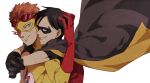  2boys black_hair cape cartoon_network dc_comics dick_grayson doudoude_dou freckles glasses gloves goggles kid_flash male_focus mask multiple_boys orange_hair robin_(dc) short_hair wally_west young_justice young_justice:_invasion 