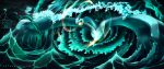  90s anouk_potters clouds cloudy_sky epic fangs glowing glowing_eyes lightning lugia moon night no_humans open_mouth pokemon pokemon_(game) pokemon_gsc sky water wave 