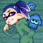  1boy inkling mask nintendo pointy_ears solo splatoon tentacle tentacle_hair 