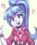    1girl ? blue_hair blue_skin hono1212 looking_at_viewer my_little_pony my_little_pony_equestria_girls ponytail sonata_dusk violet_eyes 