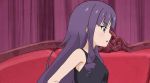  1girl animated animated_gif anitore!_ex long_hair purple_hair solo tachibana_shion 