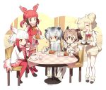  /\/\/\ 5girls :d :t =3 ^_^ alpaca_ears alpaca_suri alpaca_tail animal_ears ankle_boots bangs beige_ribbon beige_vest bird_tail black_footwear black_shoes blonde_hair blunt_bangs blush boots brown_eyes buttons chair closed_eyes coat commentary_request crested_ibis_(kemono_friends) cup curry curry_rice dish drawstring drink drinking_glass eating eurasian_eagle_owl_(kemono_friends) eyebrows eyebrows_visible_through_hair eyelashes facing_another feathered_wings feathers food frilled_sleeves frills from_side fur-trimmed_boots fur-trimmed_sleeves fur_trim gloves gradient_hair gradient_ribbon grey_hair hair_between_eyes hair_bobbles hair_bun hair_ornament hair_over_one_eye hair_ribbon happy head_wings heart holding holding_cup holding_spoon jitome kemono_friends long_sleeves looking_at_another looking_down low_twintails mary_janes motion_lines multicolored_hair multiple_girls musical_note neck_ribbon no_nose northern_white-faced_owl_(kemono_friends) open_mouth outdoors outline pantyhose pink_skirt plaid pleated_skirt quaver red_legwear red_ribbon red_skirt redhead ribbon rice scarlet_ibis_(kemono_friends) serving shadow shirt shoe_ribbon shoe_soles shoes short_hair short_hair_with_long_locks shorts sidelocks sitting skirt sleeveless smile sparkle spoon spoon_in_mouth standing swept_bangs table tablecloth tail tareme tea teacup thigh-highs tray tress_ribbon tsurime twintails twitter_username two-tone_hair vest wall white_footwear white_gloves white_hair white_legwear white_outline white_shirt white_shoes wide_sleeves wings wooden_table yellow_buttons yellow_eyes zettai_ryouiki zn_(zzzzzni) 