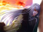  grey_hair ignis_(will_o&#039;_wisp) red_eyes usuba_kagerou will_o&#039;_wisp 