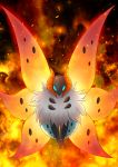  10s bug fire fur insect_wings maiko_(moko) pokemon pokemon_(game) pokemon_xy volcarona wings 