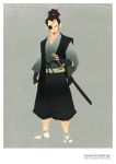  1boy eyepatch male_focus samurai_champloo scabbard sheath solo umanosuke 