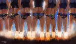  buildings butt_crack destruction fire male_focus multiple_boys standing swim_briefs swimsuit tank_top torajimaneko 