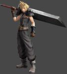  1boy 3d cloud_strife dissidia_final_fantasy dissidia_final_fantasy_arcade final_fantasy final_fantasy_vii full_body official_art solo square_enix 