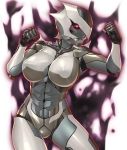  1girl armor aura breasts full_armor haruma_saku helmet kokonoki_nao solo taimanin_asagi taimanin_asagi_battle_arena 