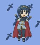  1boy androgynous animated animated_gif belt blue_hair boots cape dancing fingerless_gloves fire_emblem fire_emblem:_mystery_of_the_emblem fire_emblem:_shadow_dragon fire_emblem:_shin_ankoku_ryuu_to_hikari_no_tsurugi fire_emblem_mystery_of_the_emblem gloves happy intelligent_systems male_focus marth nintendo non_non_biyori open_mouth parody short_hair shoulder_pads solo super_smash_bros. sword weapon 