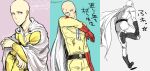  1boy bald blood boots cape gloves male_focus one-punch_man saitama_(one-punch_man) solo togiicustom 