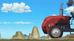  2boys animated animated_gif dragon_ball dragon_ball_super kuririn multiple_boys sleeping son_gokuu subtitled tractor 