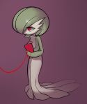  gardevoir green_hair lotosu nintendo no_humans pokemon pokemon_(game) red_eyes red_string short_hair smile solo string tagme 