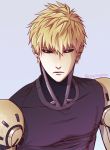  1boy black_sclera blonde_hair cyborg genos male_focus one-punch_man solo togiicustom 