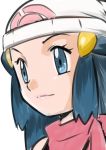  1girl beanie blue_eyes blue_hair female hainchu hat hikari_(pokemon) nintendo pokemon 
