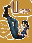  1boy character_name drawing_pad male_focus one_piece solo usopp 