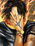  1boy fire male_focus one_piece portgas_d_ace solo 