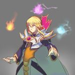  1boy armor blonde_hair blue_eyes defense_of_the_ancients dota_2 invoker_(dota_2) lvlv male_focus simple_background solo 