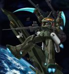  beam_rifle earth energy_gun explosive fusion gaza-d geara_zulu grenade gundam gundam_unicorn highres mecha musaka space weapon yoyo1/3 zakrello zaku zaku_ii_f2 