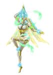  1girl angel bayonetta breasts chains joy_(bayonetta) light mask monster_girl no_eyes ribbon solo tachigimo wings 