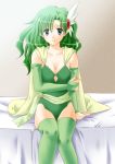  1girl female final_fantasy final_fantasy_iv green_hair harapeko long_hair rydia smile solo 