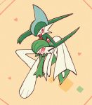  arm_blades carrying gallade gardevoir pokemon pokemon_(game) red_eyes shiwo_(siwosi) 