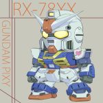  arrow chibi gundam gundam_cross_dimension_0079 heart kikaisoukou mecha mobile_suit_gundam pixie_gundam 