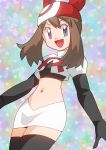  blue_eyes brown_hair hainchu haruka_(pokemon) navel nintendo pokemon team_rocket_(cosplay) 