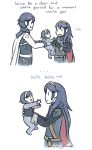  baby blue_hair dual_persona father_and_daughter fire_emblem fire_emblem:_kakusei krom lucina nintendo shinyv smile tagme time_paradox 