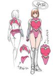  1girl ass back breasts character_sheet concept_art female full_body kokonoki_nao sketch solo taimanin_asagi taimanin_asagi_battle_arena yoimachi_shuri 