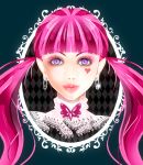  draculaura lips long_hair monster_high thick_lips twintails vampire violet_eyes 